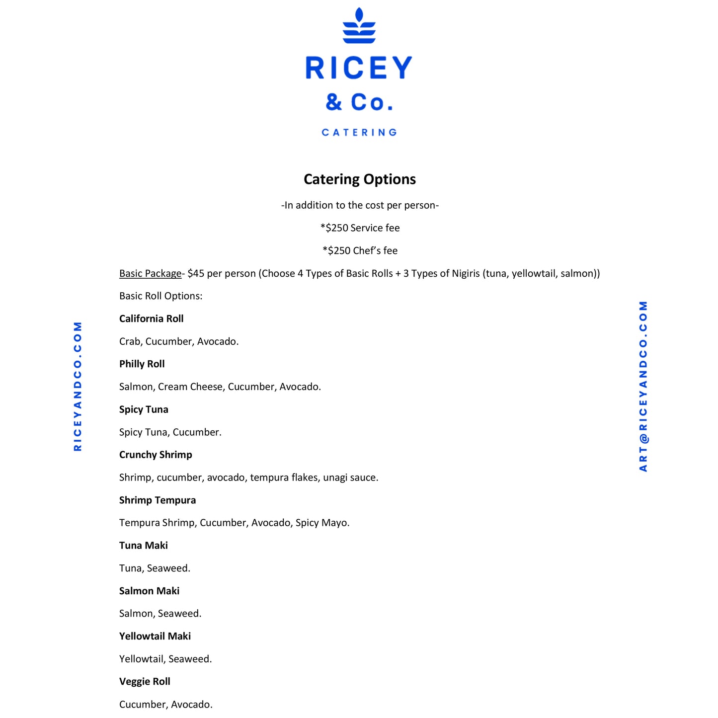 RICEY & CO SUSHI